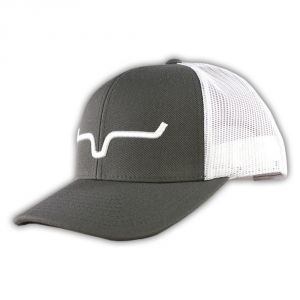 Kimes Ranch Weekly Trucker Charcoal/White Snapback Hat